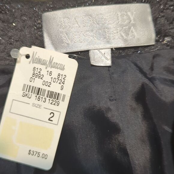 Badgley Mischka black brocade jacket 🆕 - Picture 4 of 8